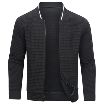 Cozy Mens Knit Bomber Jacket