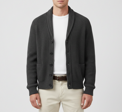 Warm Men's Wool Cardigan - EasyApparels