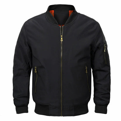 Casual Quilted Bomber Jacket