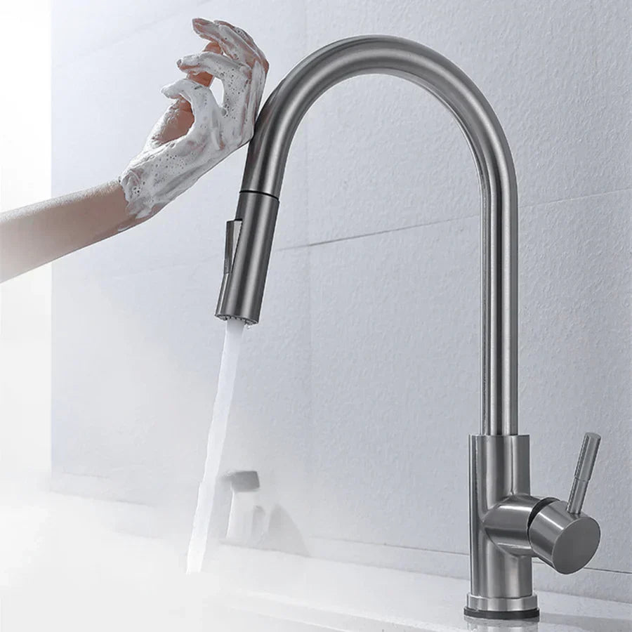 Hands Free Kitchen Faucet with Automatic Sensor - Vossary