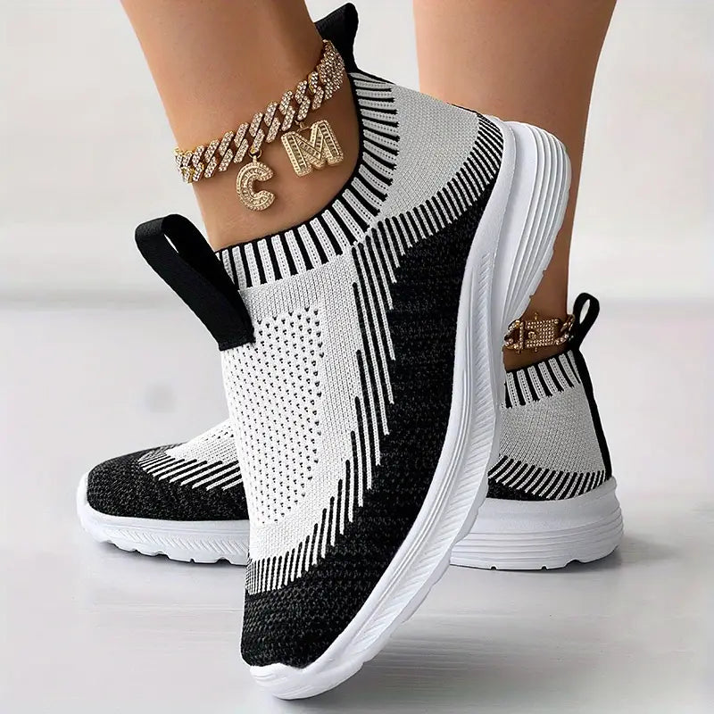 Soft Knit Women's Sneakers Lightweight Comfort Shoes - EasyApparels