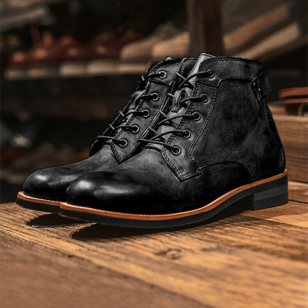 Comfortable Men's Ankle Boots - Vossary