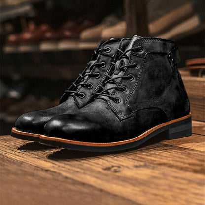 Comfortable Men's Ankle Boots - Vossary