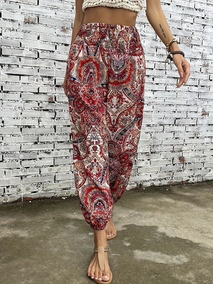 Trendy Women's Pants with Floral Pattern - Pexav