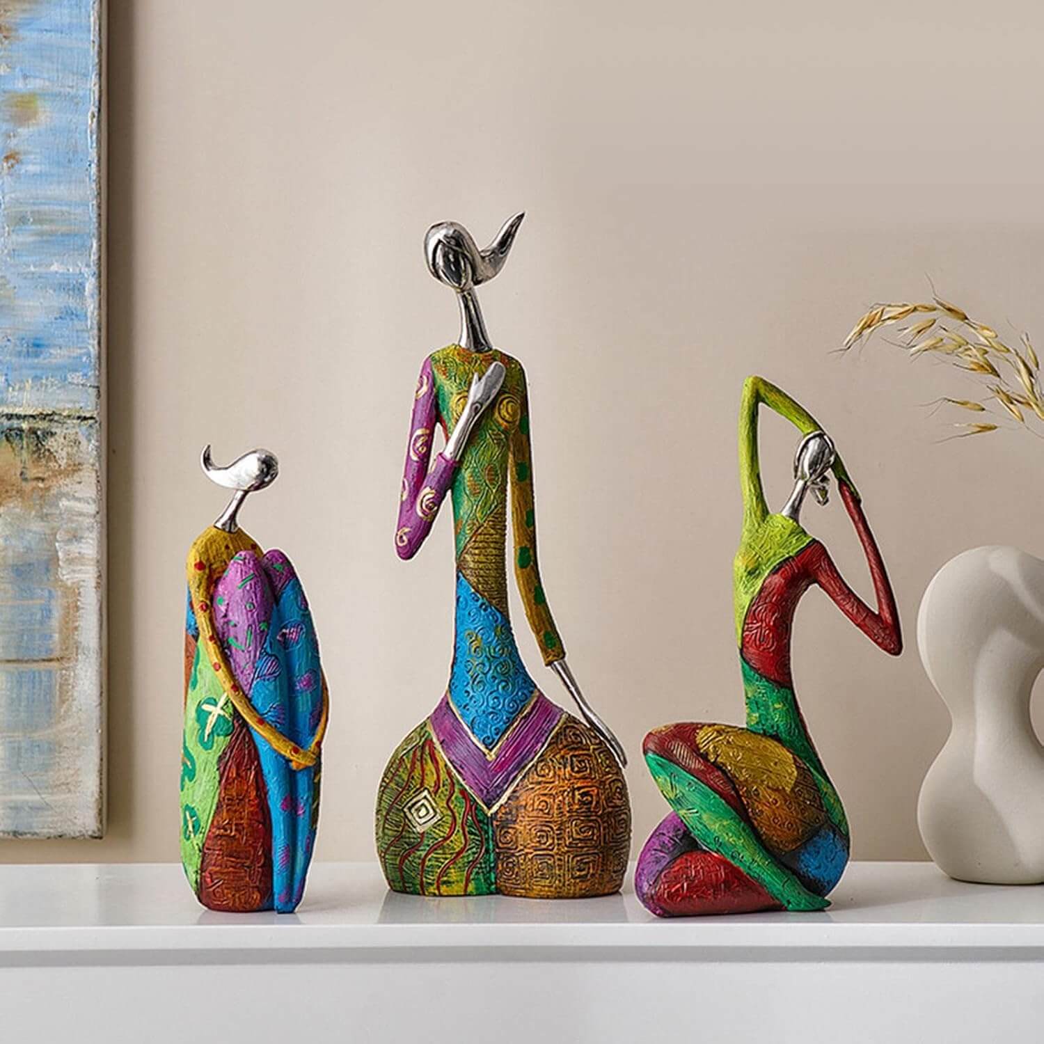 Unique Modern Resin Art With Metal Accents - Vossary