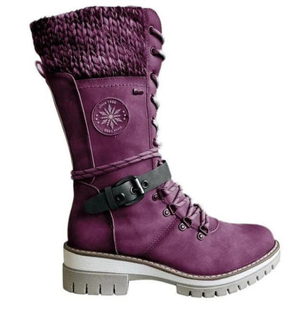 Warm Lace Up Snow Boots