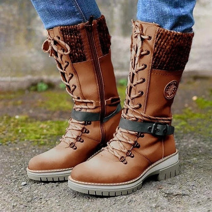 Warm Lace Up Snow Boots