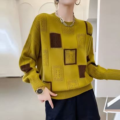 Classic Square Knit Sweater