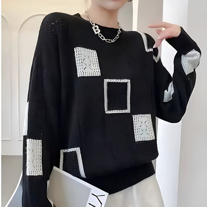 Classic Square Knit Sweater