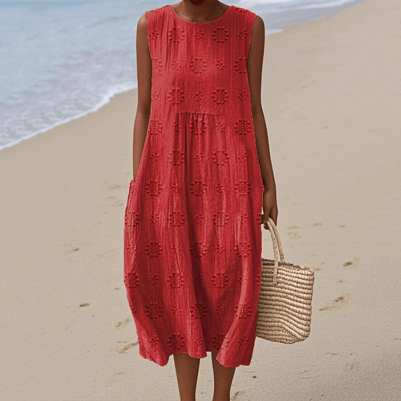 Comfortable Floral Midi Dress for Women
