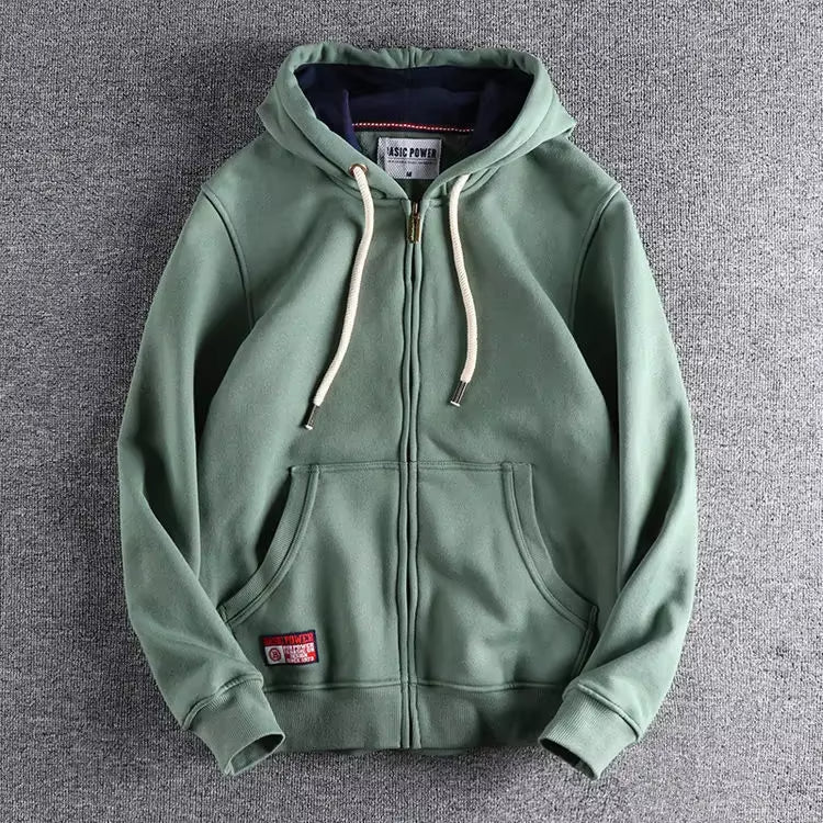 Comfortable Casual Zip Up Sweatshirt