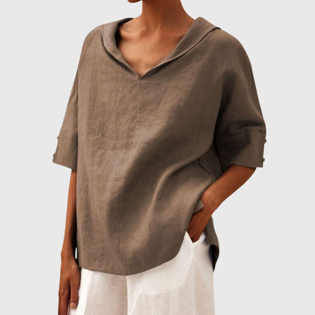 Relaxed Fit Women's Casual Blouse