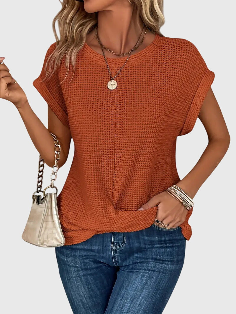 Isa | Classic Women's Crew Neck Top - Vossary