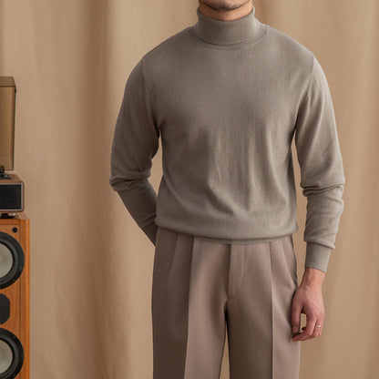 Classic Fit Mens Wool Turtleneck Sweater