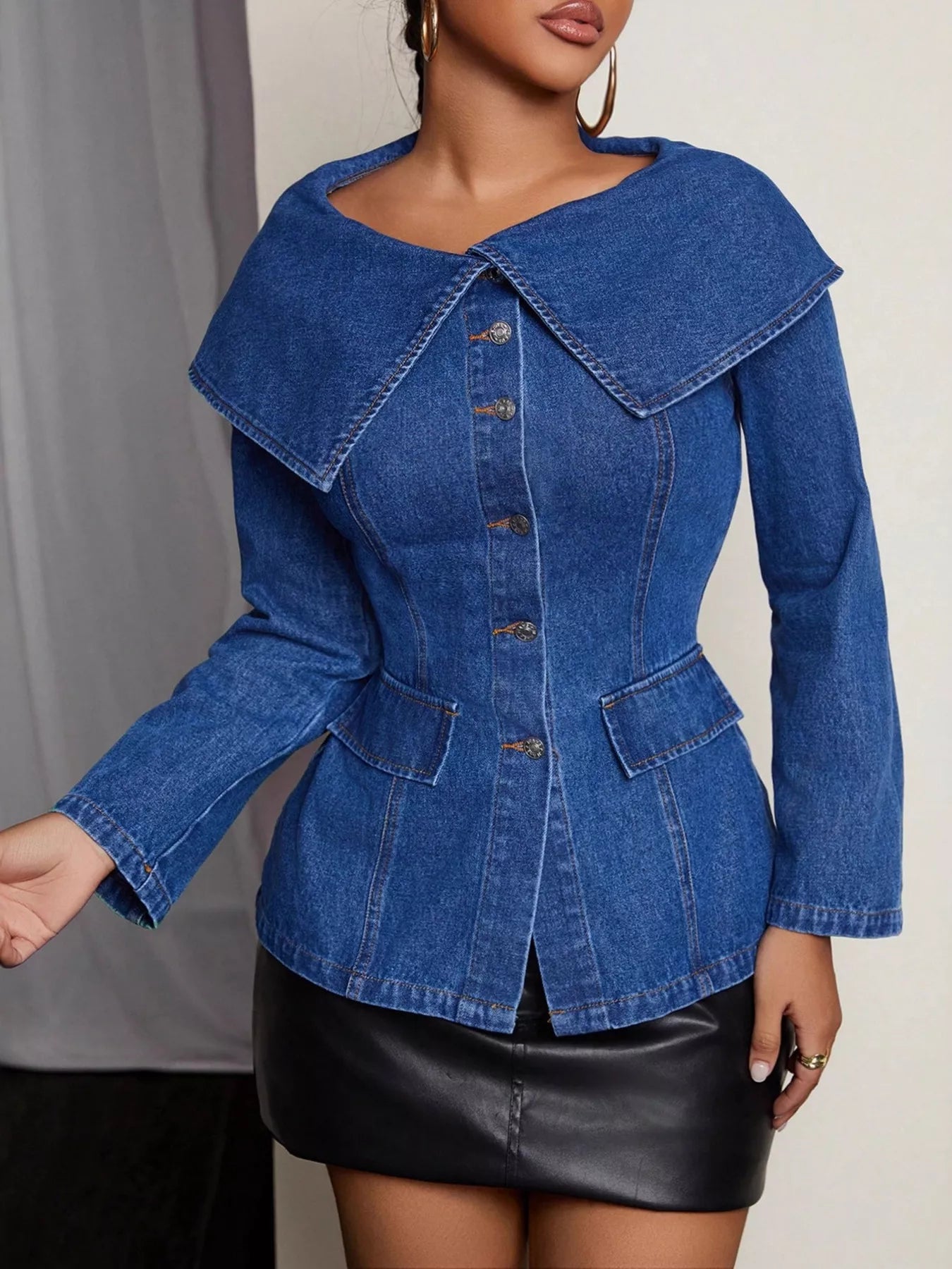Classic Blue Jeans Shirt for Women
