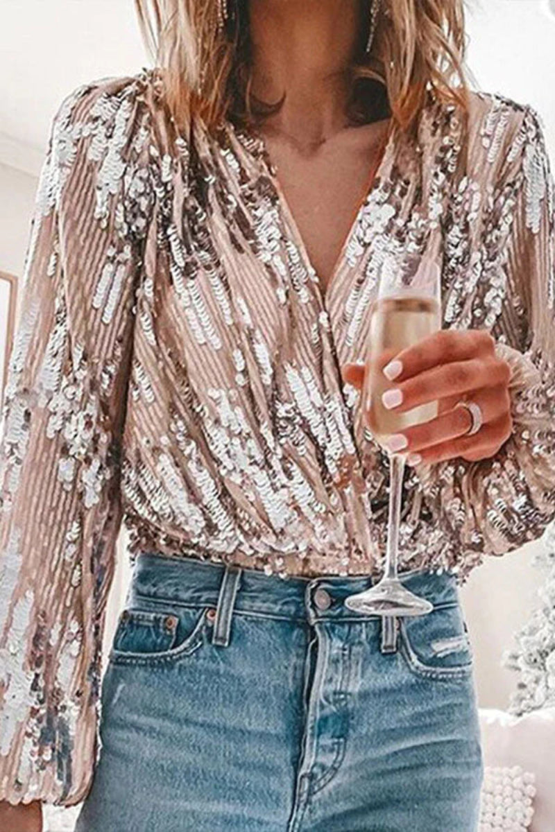 Glittery Night Out Blouse