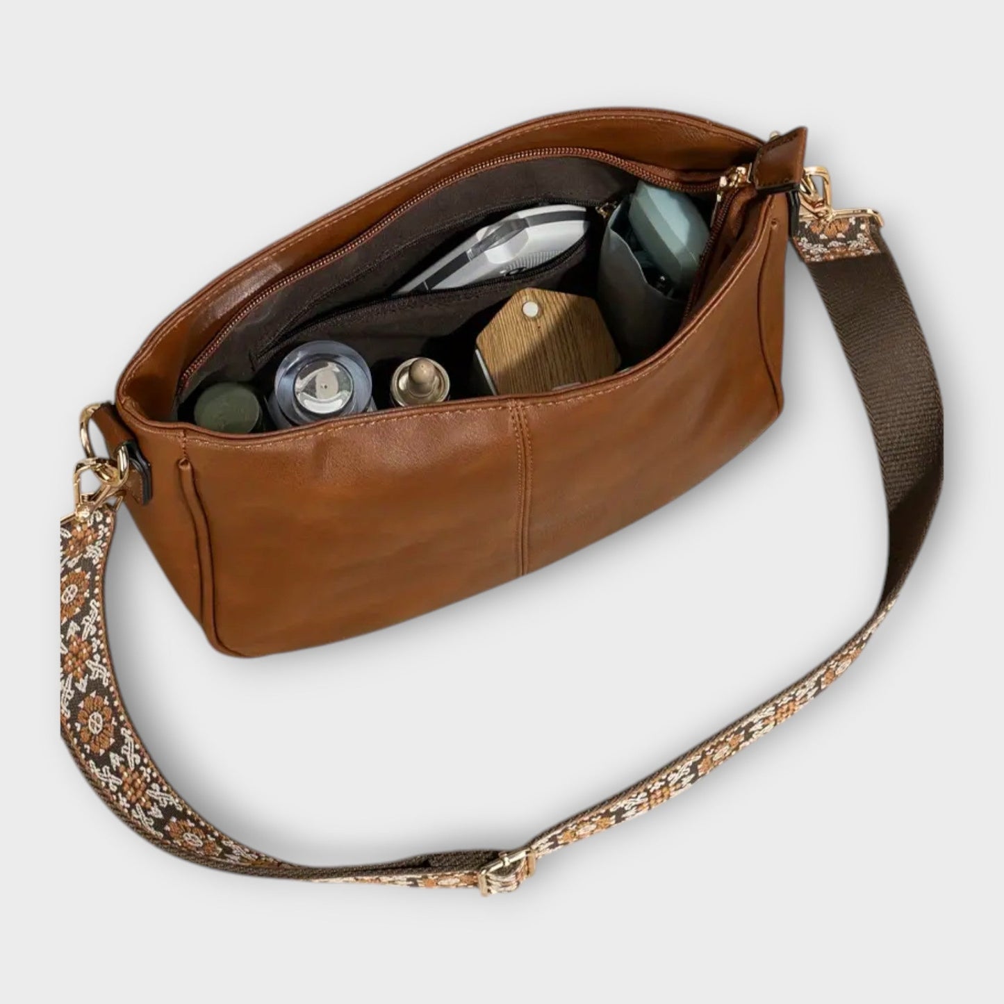 Green Canvas Small Cross Body Bag