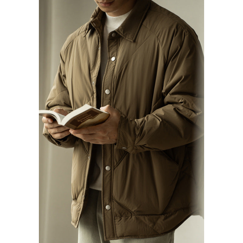Insulated Mens Puffer Coat - Waterproof Winter Jacket