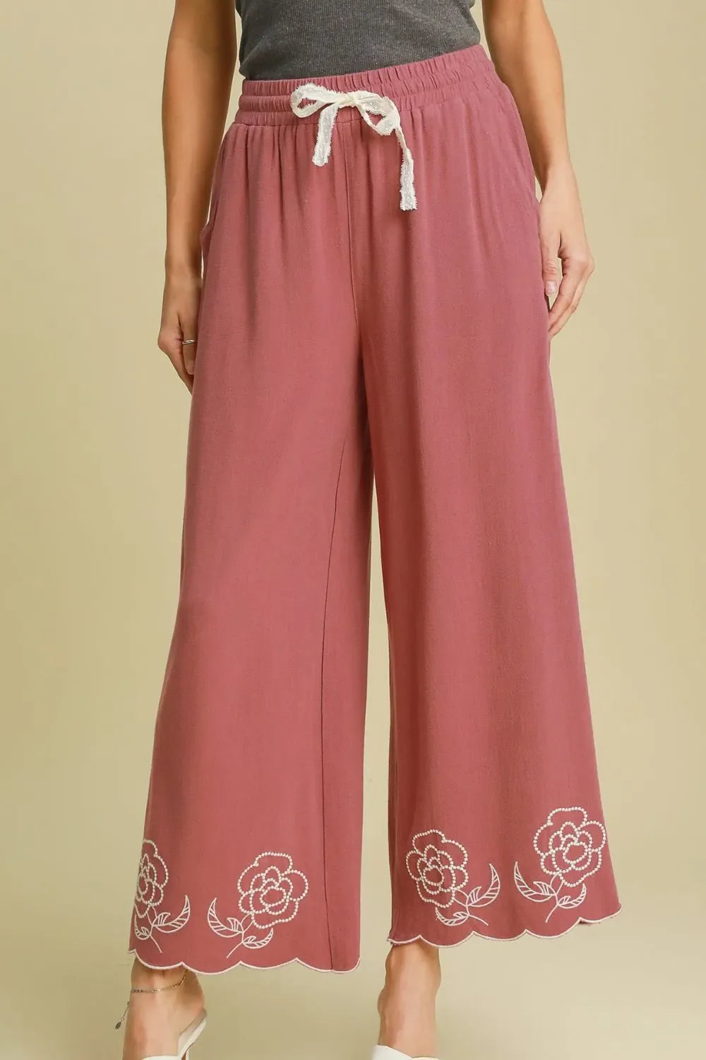 Comfortable Wide Leg Linen Pants for Women Plus Size - EasyApparels