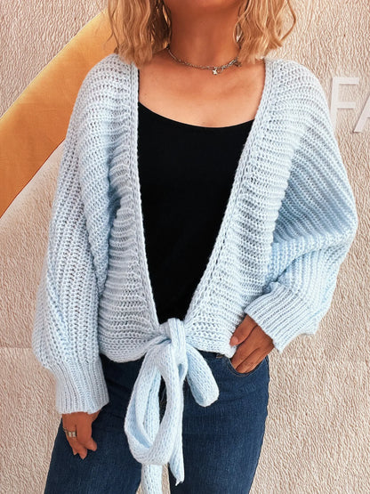 Open Front Cozy Long Cardigan - EasyApparels