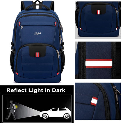 Waterproof Laptop Backpack with USB Charger & Secure Design