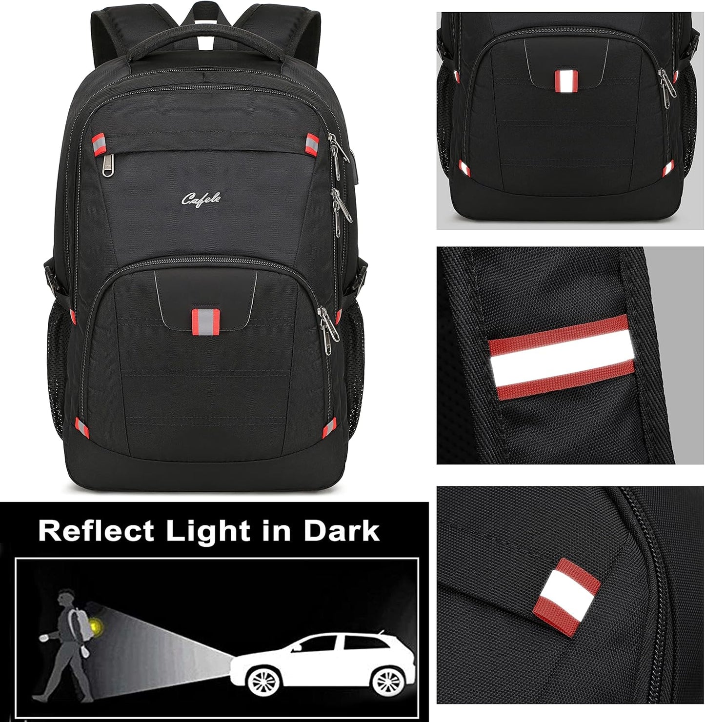 Waterproof Laptop Backpack with USB Charger & Secure Design