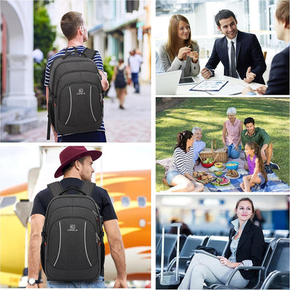 Waterproof Laptop Backpack with USB Charger & Secure Design