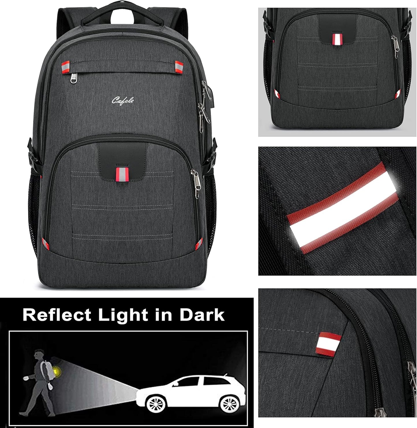 Waterproof Laptop Backpack with USB Charger & Secure Design