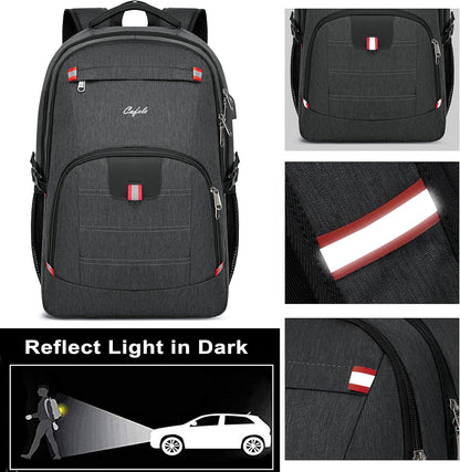 Waterproof Laptop Backpack with USB Charger & Secure Design