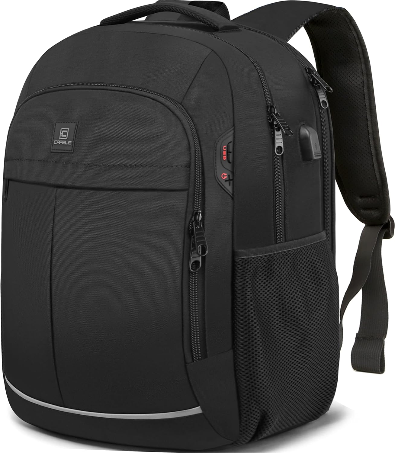 Waterproof Laptop Backpack with USB Charger & Secure Design