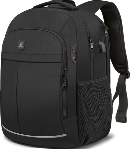 Waterproof Laptop Backpack with USB Charger & Secure Design
