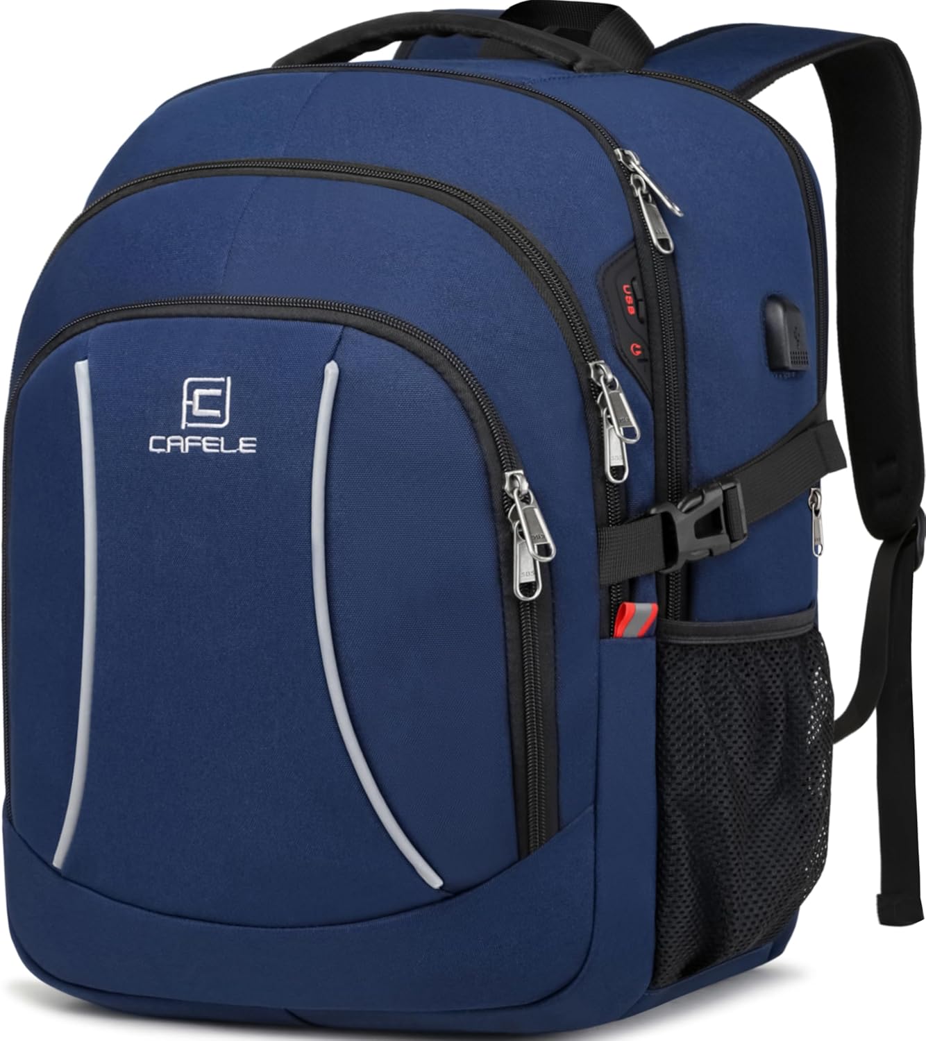 Waterproof Laptop Backpack with USB Charger & Secure Design