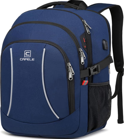 Waterproof Laptop Backpack with USB Charger & Secure Design