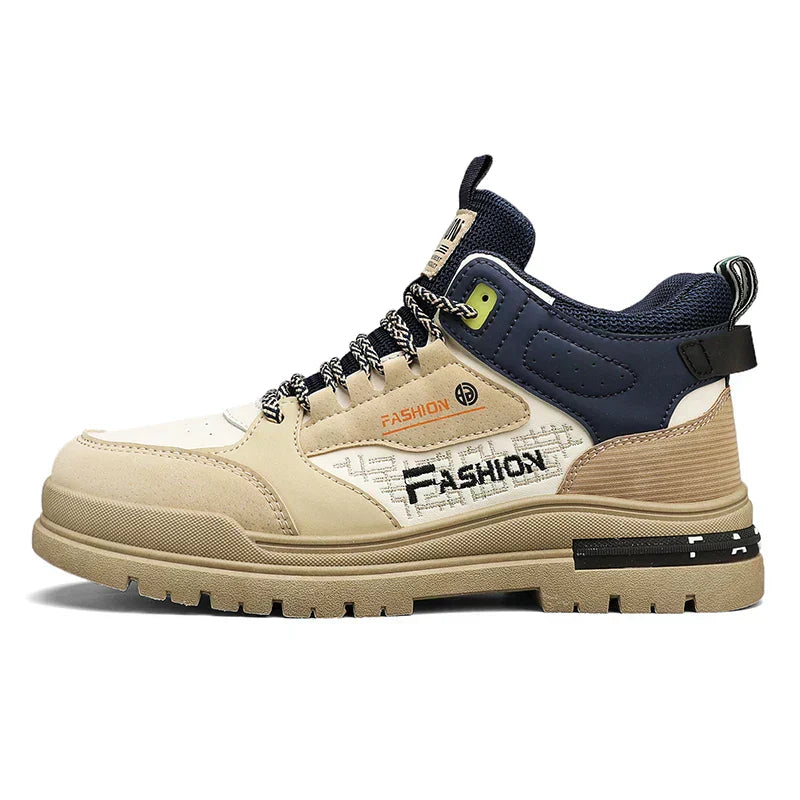 Casual Men's Walking Shoes – Nico-Brown Blue-6.5-Nora Luxe