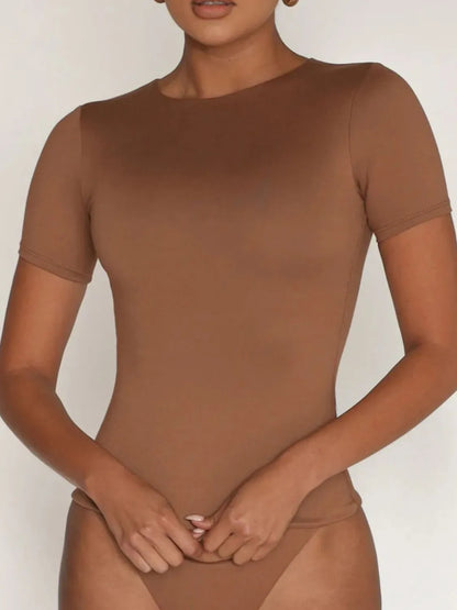 Classic Crew Neck Swimsuit Top