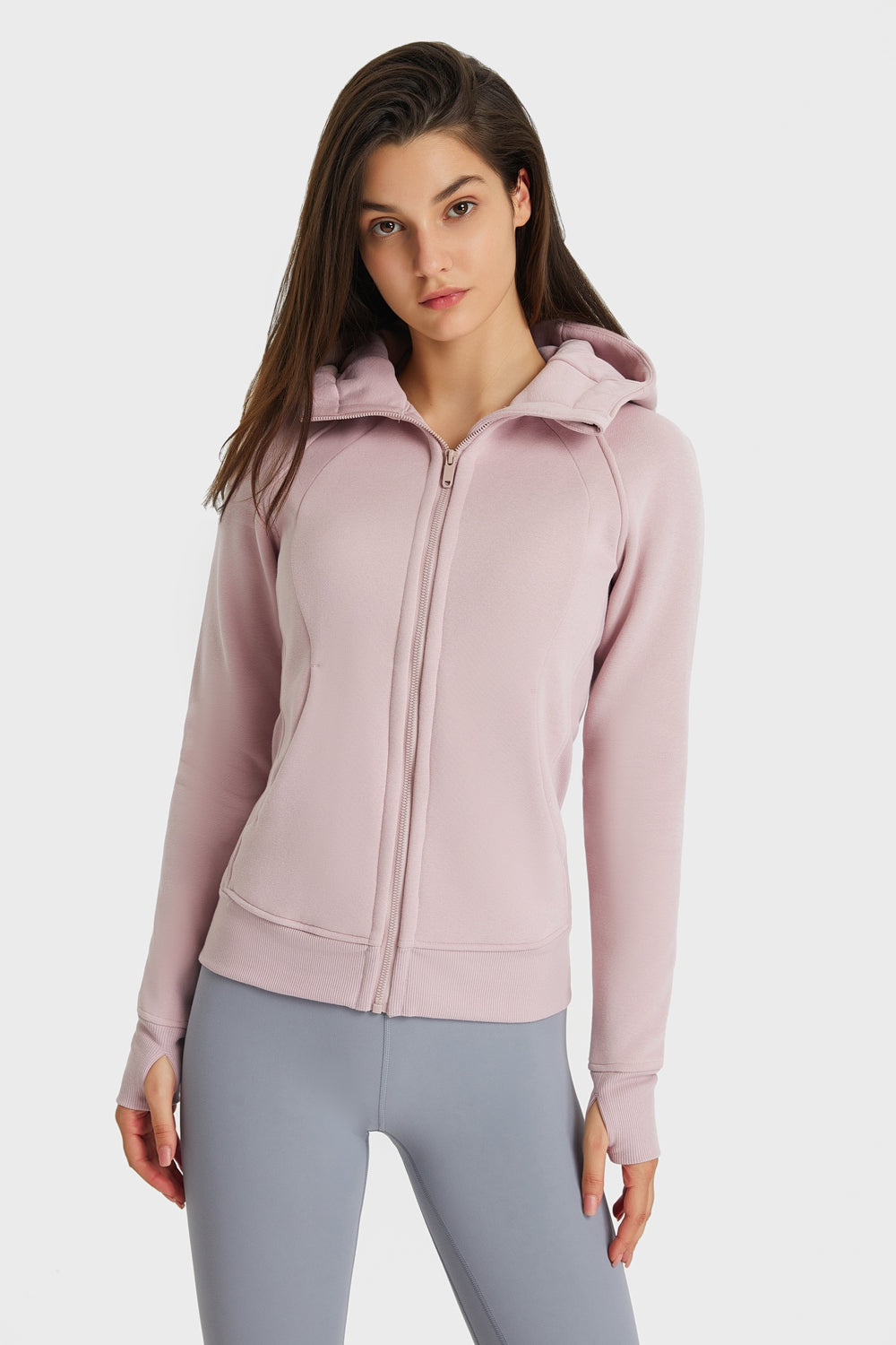 Waterproof Zipper Hooded Athletic Jacket