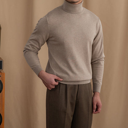 Classic Fit Mens Wool Turtleneck Sweater
