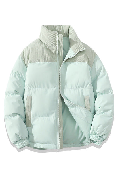 Warm Waterproof Puffer Jacket - Classic Fit, Cotton