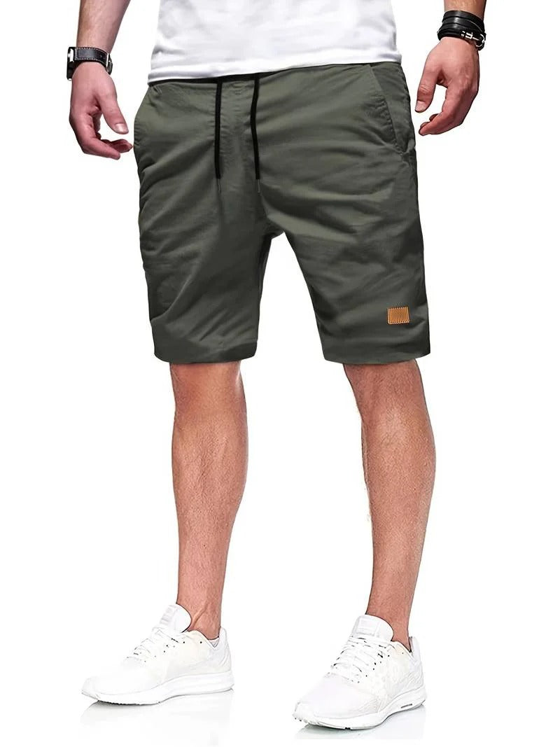 Elastic Waist Casual Shorts
