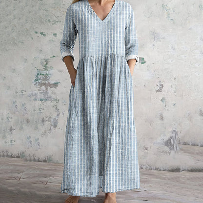 Comfortable Striped Maxi Dress for Women