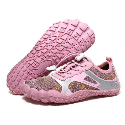 Children's beach shoes with a firm sole & secure fit – WaveTrek-Pink-9-Nora Luxe