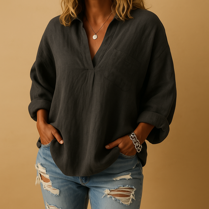Women’s classic elegant blouse with flattering fit and timeless design, perfect for work, casual wear, or evening occasions.