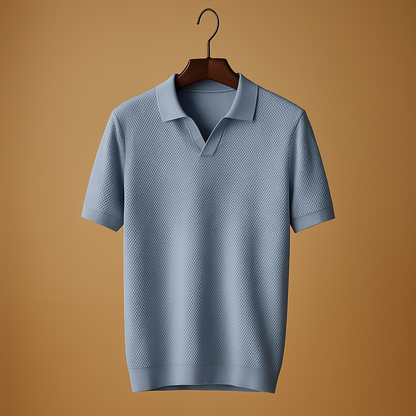Men’s classic polo shirt Nathan with slim fit and button closure, ideal for casual wear, work, and semi-formal occasions.