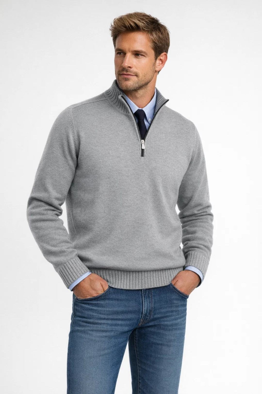 Image of Clinton | Men's Quarter-Zip Sweater