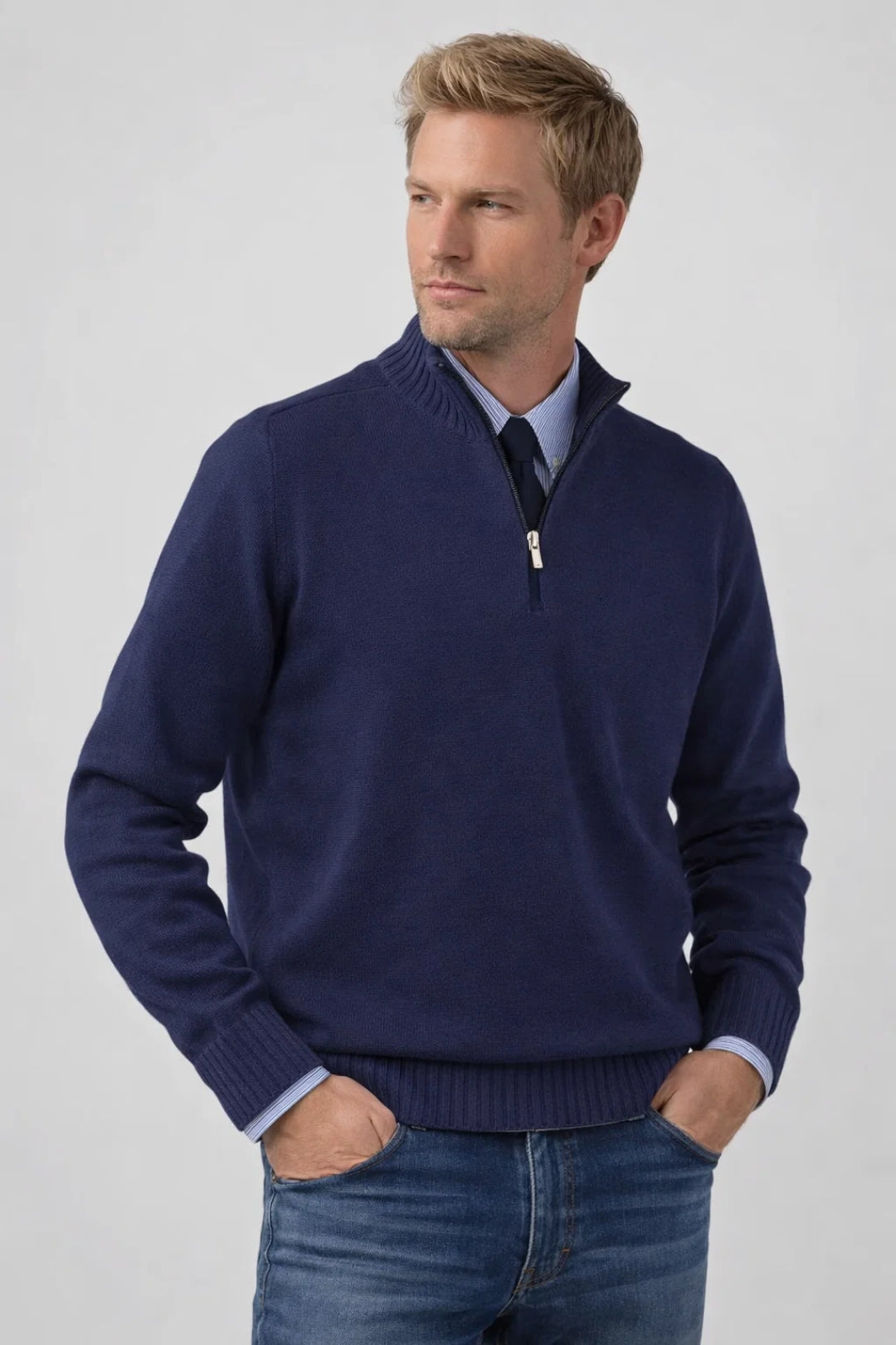 Image of Clinton | Men's Quarter-Zip Sweater