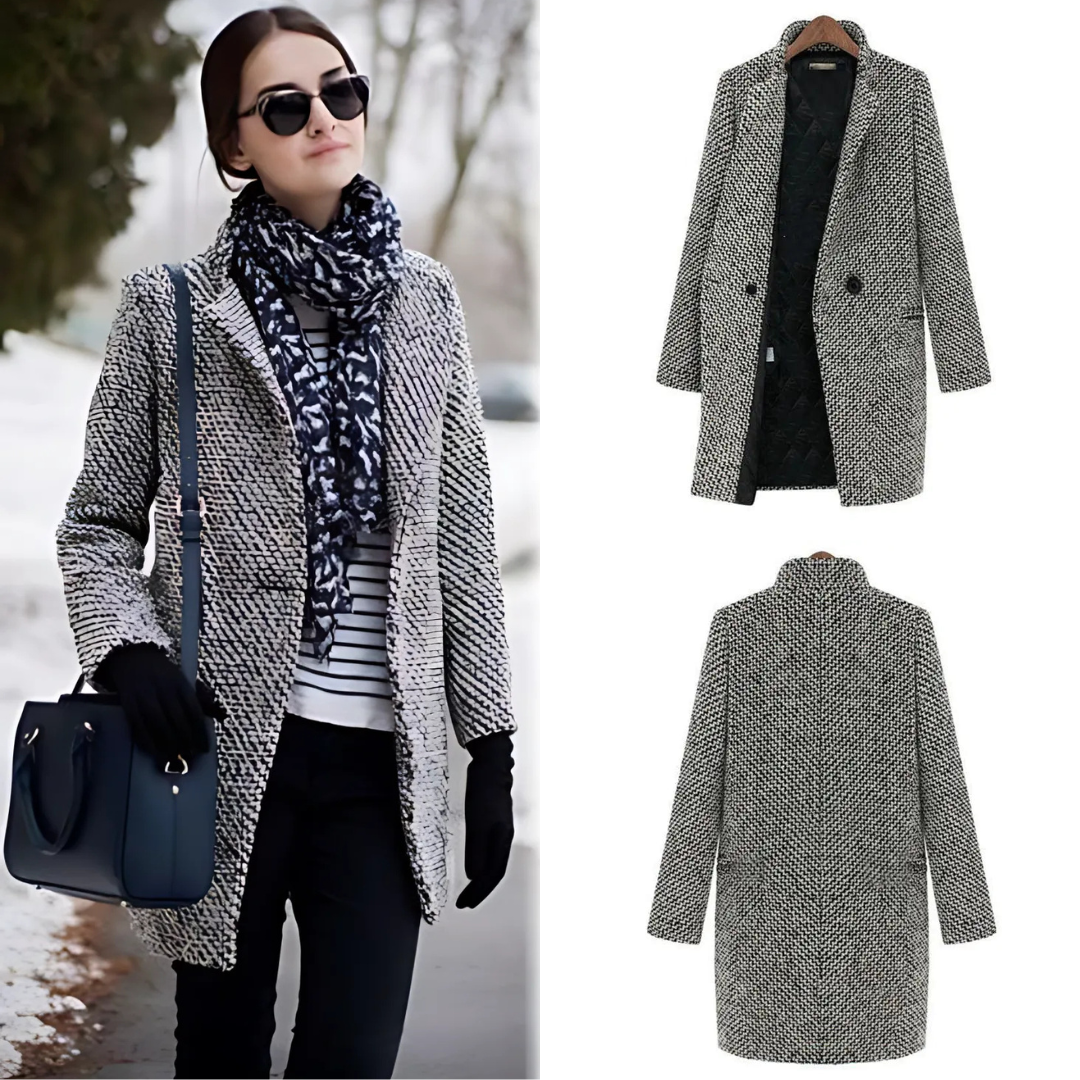 Warm Women's Winter Wool Overcoat