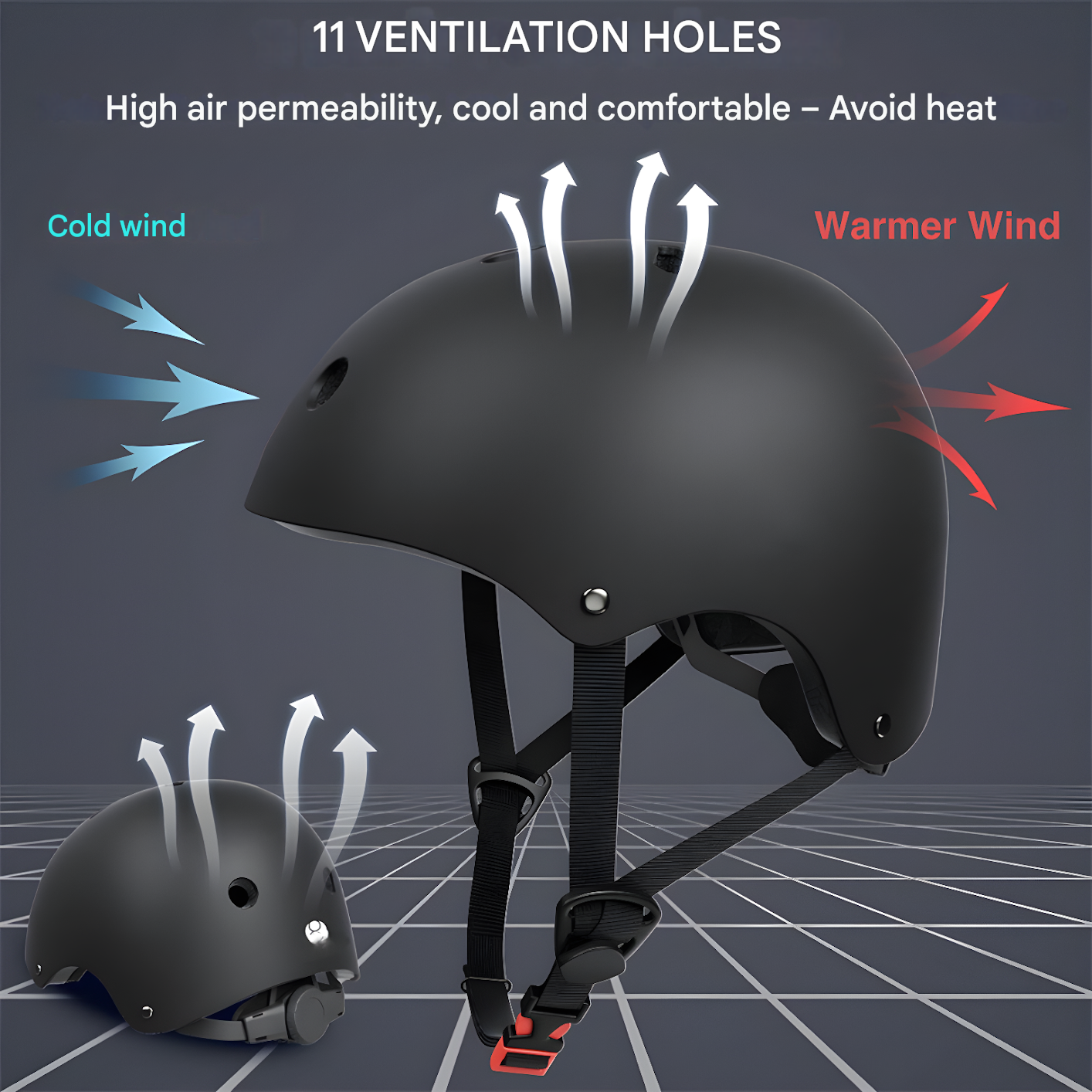 Comfortable Bicycle Helmet - SafeRide Bicycle Helmet-Black-S (20.1–21.7 inches)-Nora Luxe