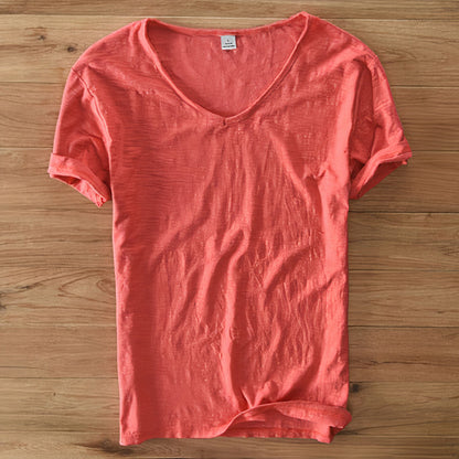 Comfortable Casual Summer Men's T-Shirt - Ruben-Red-M-State of Style
