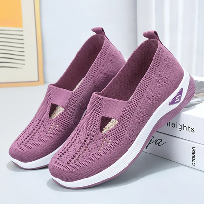 Comfortable orthopedic summer shoes with cushioning – Tessa-Black-7.5-Nora Luxe