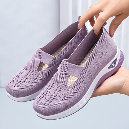 Comfortable orthopedic summer shoes with cushioning – Tessa-Black-7.5-Nora Luxe